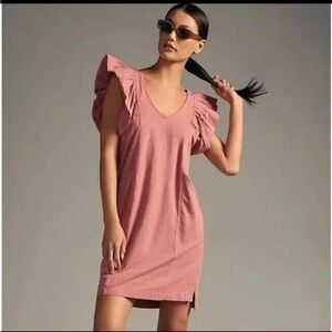 ✨NEW✨ Daily Practice by Anthropologie Flutter-Sleeve Tee Dress